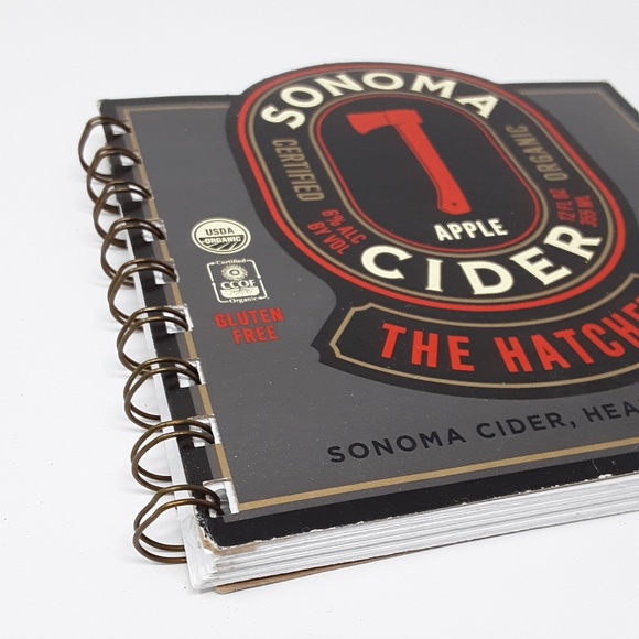 ♻️ Sonoma Cider Carton Upcycled Notebook Notepad - Picture 2 of 5